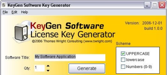 Cd key generator